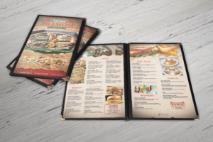 diseño de menu para restaurante